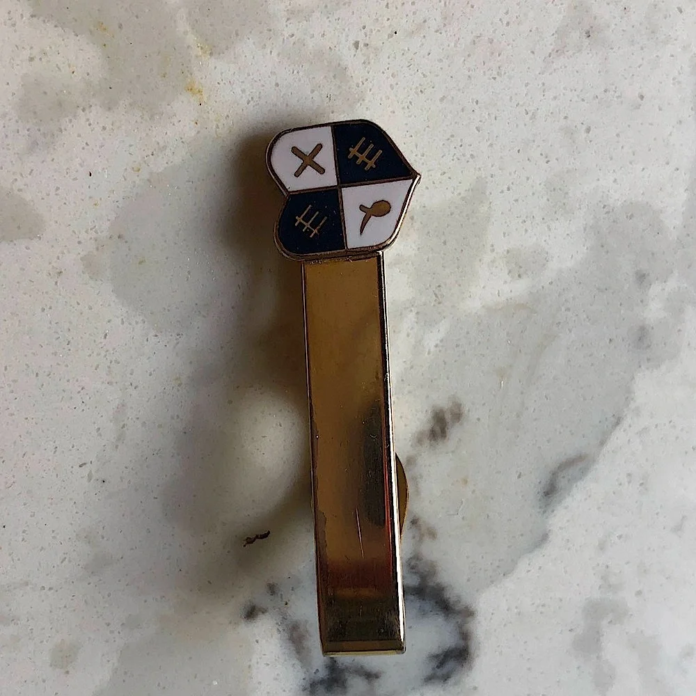 Vintage 1980s Gold Swank limited edition gold soccer tie clip money clip